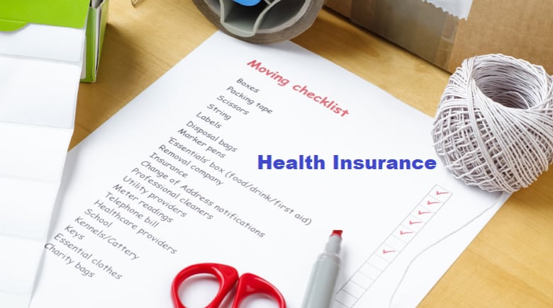 Put health insurance on your checklist